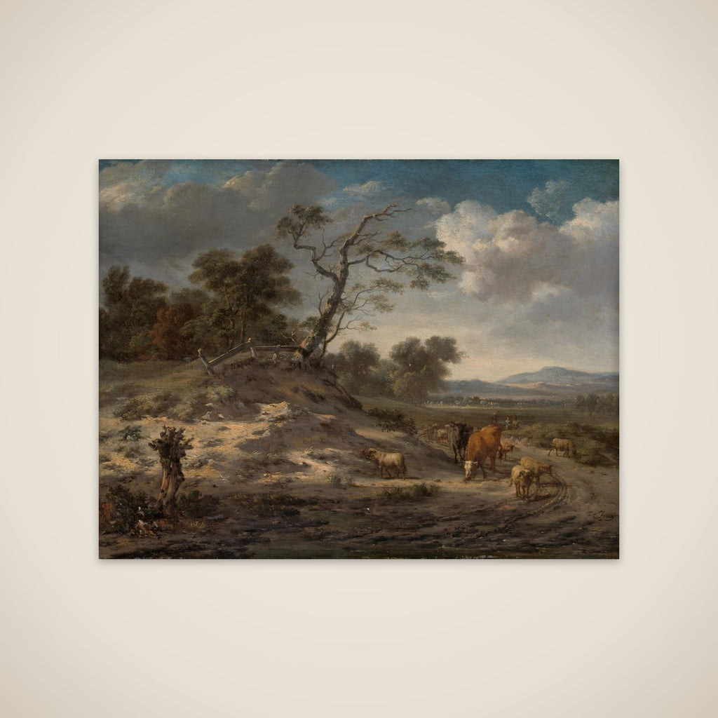 Landscape with Cattle on a Country Road unframed print