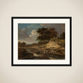 Landscape with a Rider Watering his Horse framed