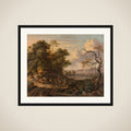 Landscape with a Man Riding a Donkey framed