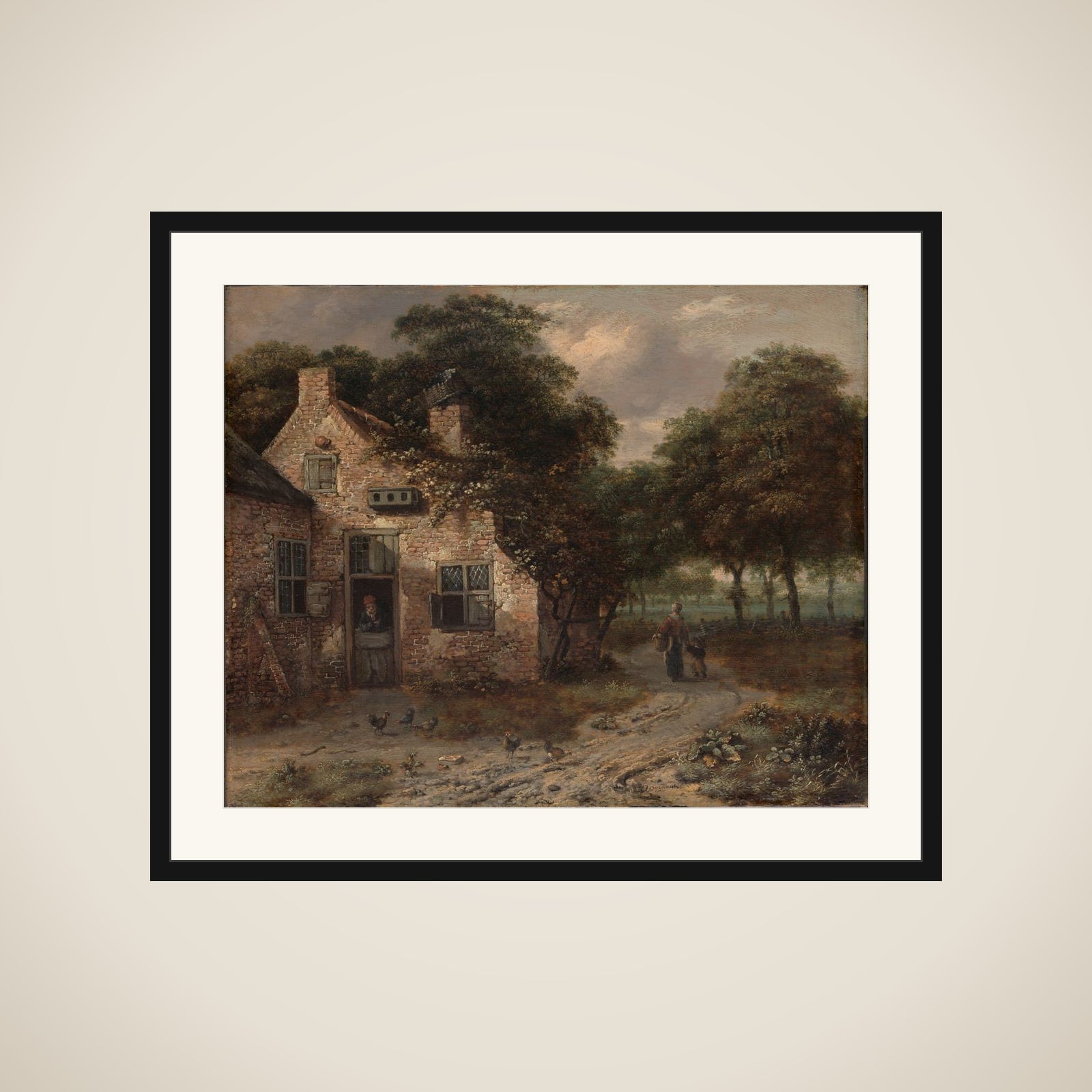 The Farmhouse framed