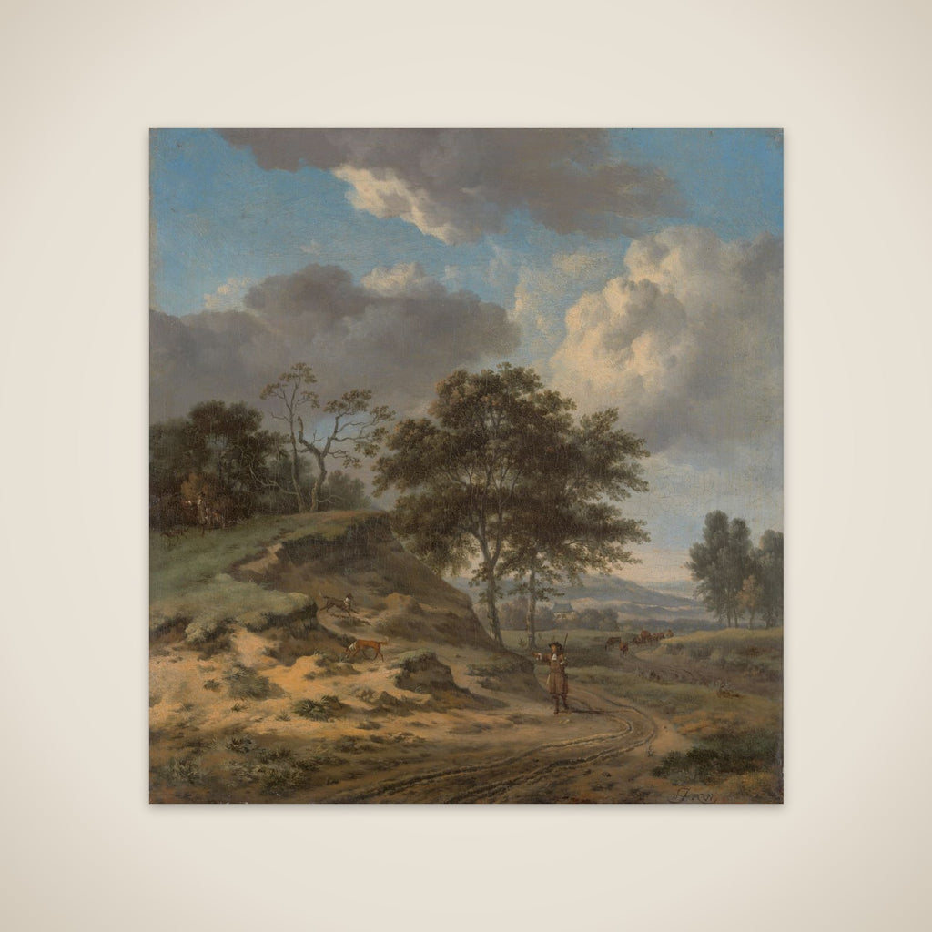 Landscape with two Hunters unframed print