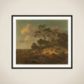 Dune Landscape with Hunters Resting framed