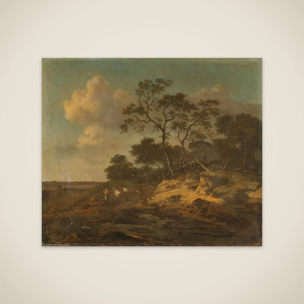 Dune Landscape with Hunters Resting unframed print