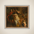 Venus Arming a Warrior, possibly Johan Maurits at the Forge of Vulcan framed