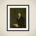 Portrait of Johannes Petrus Schouberg, Stamp Engraver at the Imperial Mint in Utrecht framed