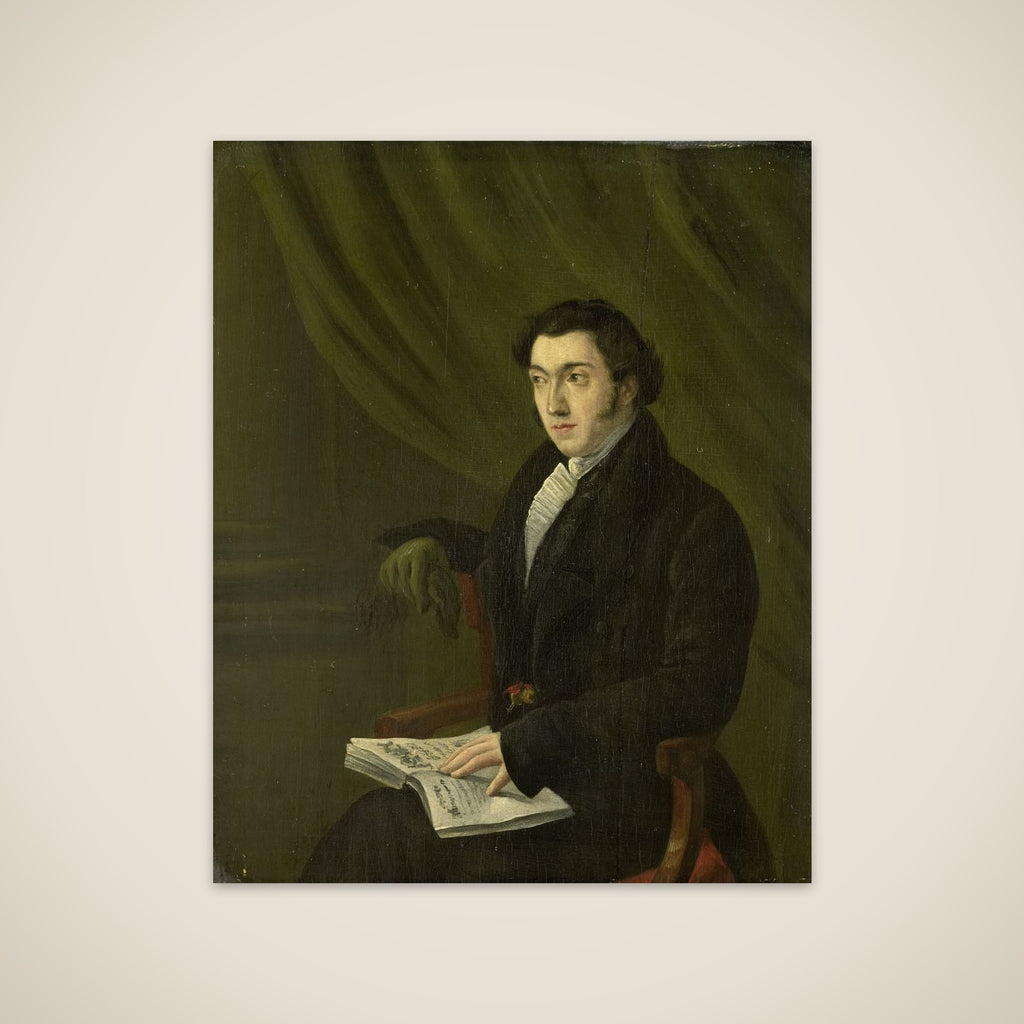 Portrait of Johannes Petrus Schouberg, Stamp Engraver at the Imperial Mint in Utrecht unframed print