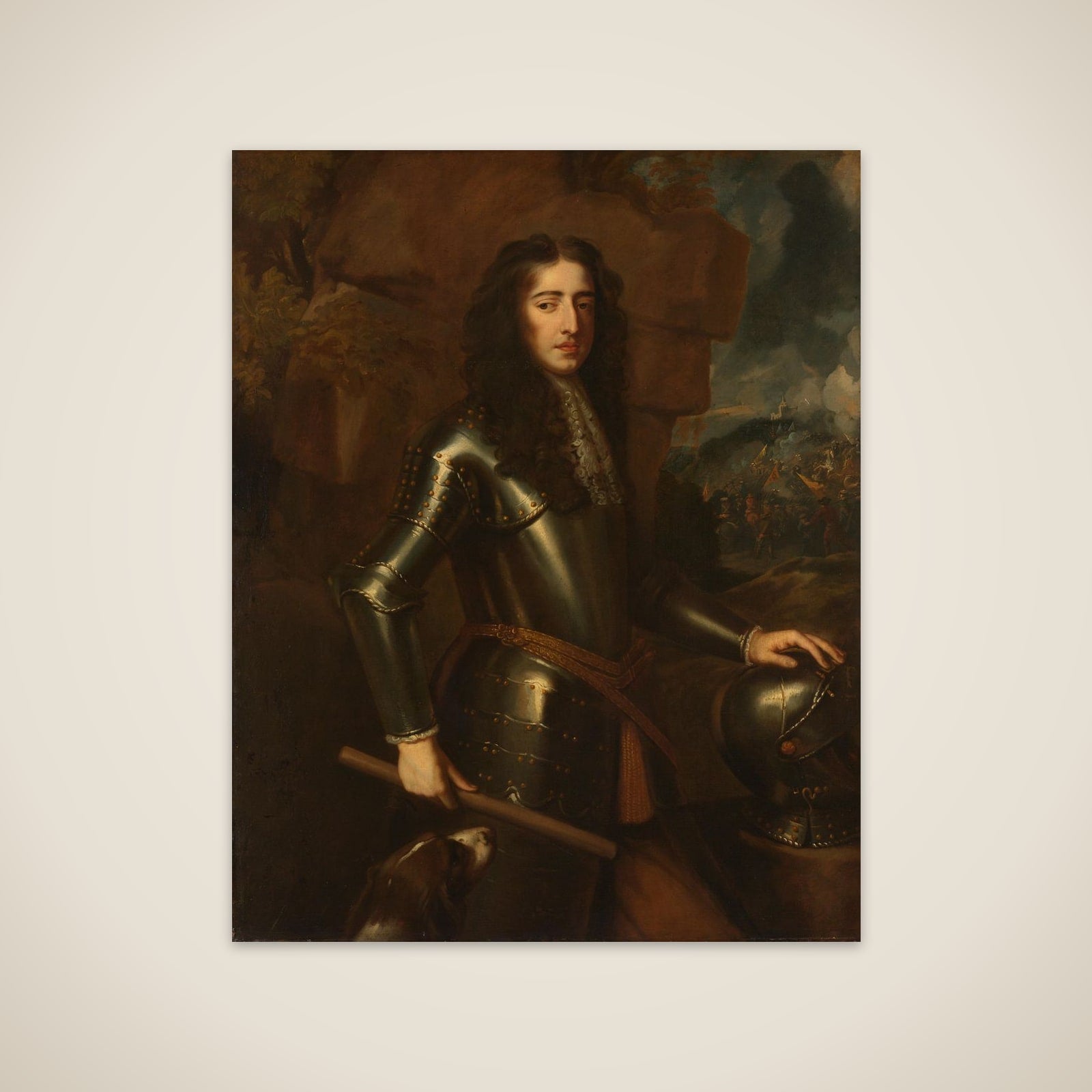 Portrait of William III (1650-1702), Prince of Orange unframed print