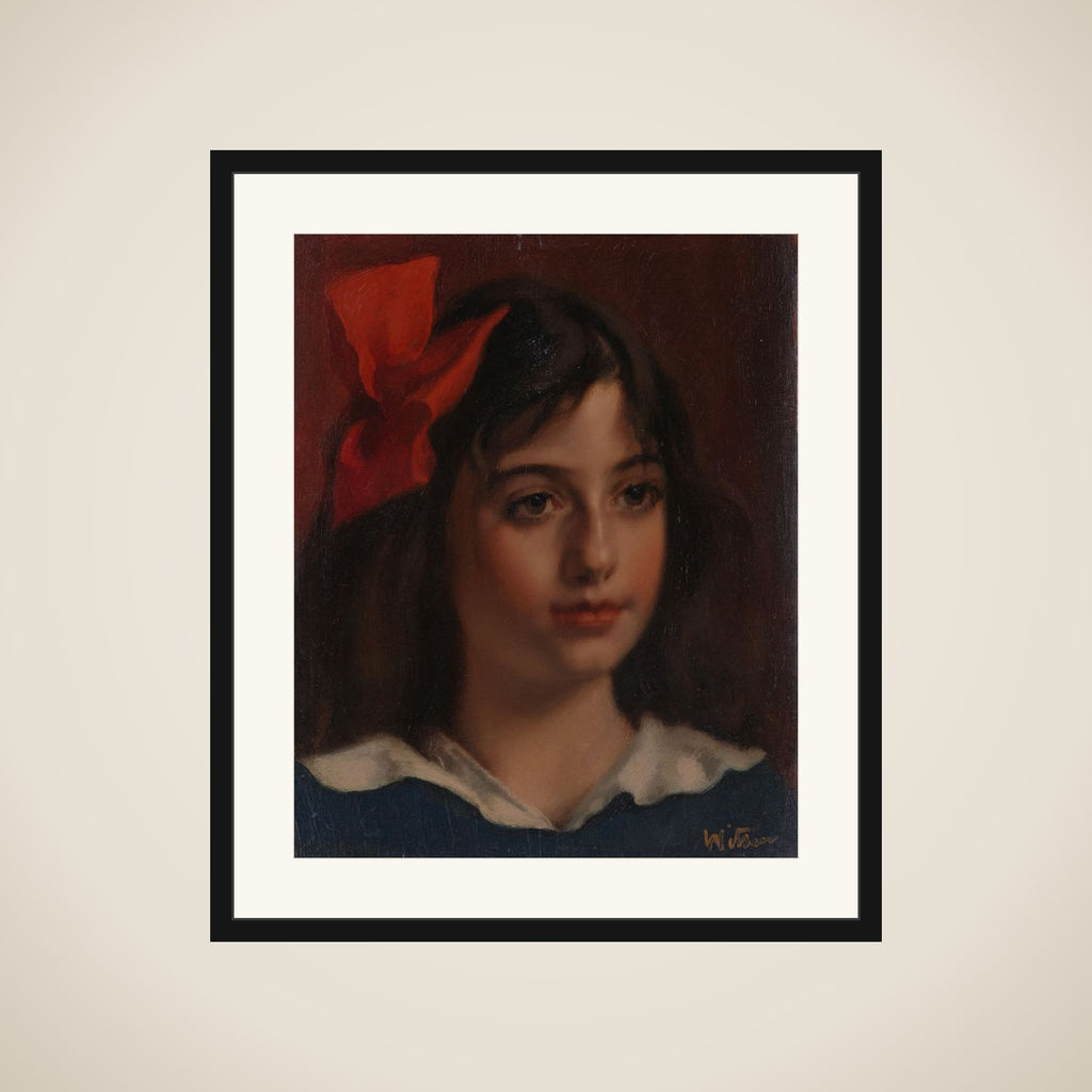 Portrait of een girl framed