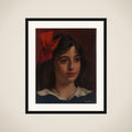 Portrait of een girl framed