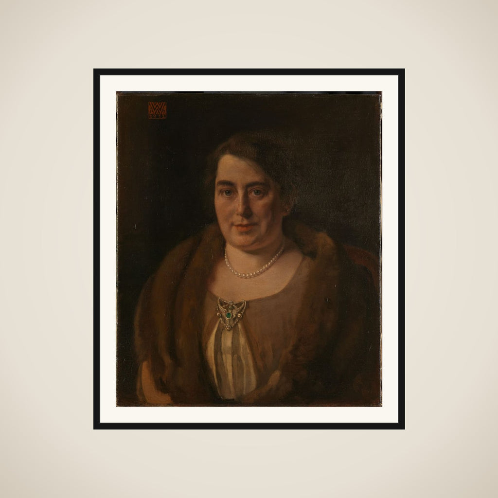 Adèle van Meekren, de tweede echtgenote van Andries van Wezel framed
