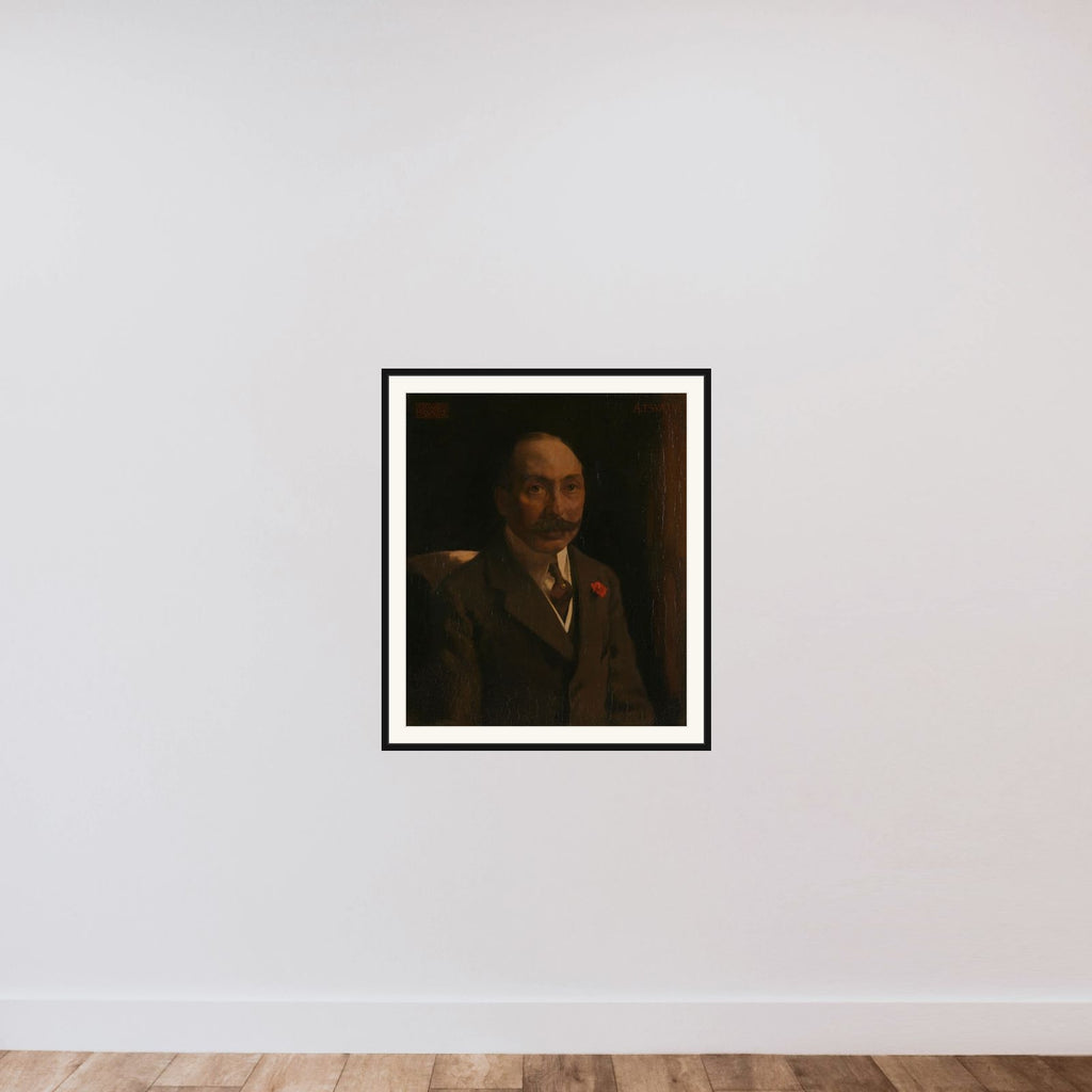 Andries van Wezel (1856-1921) framed — shown to scale