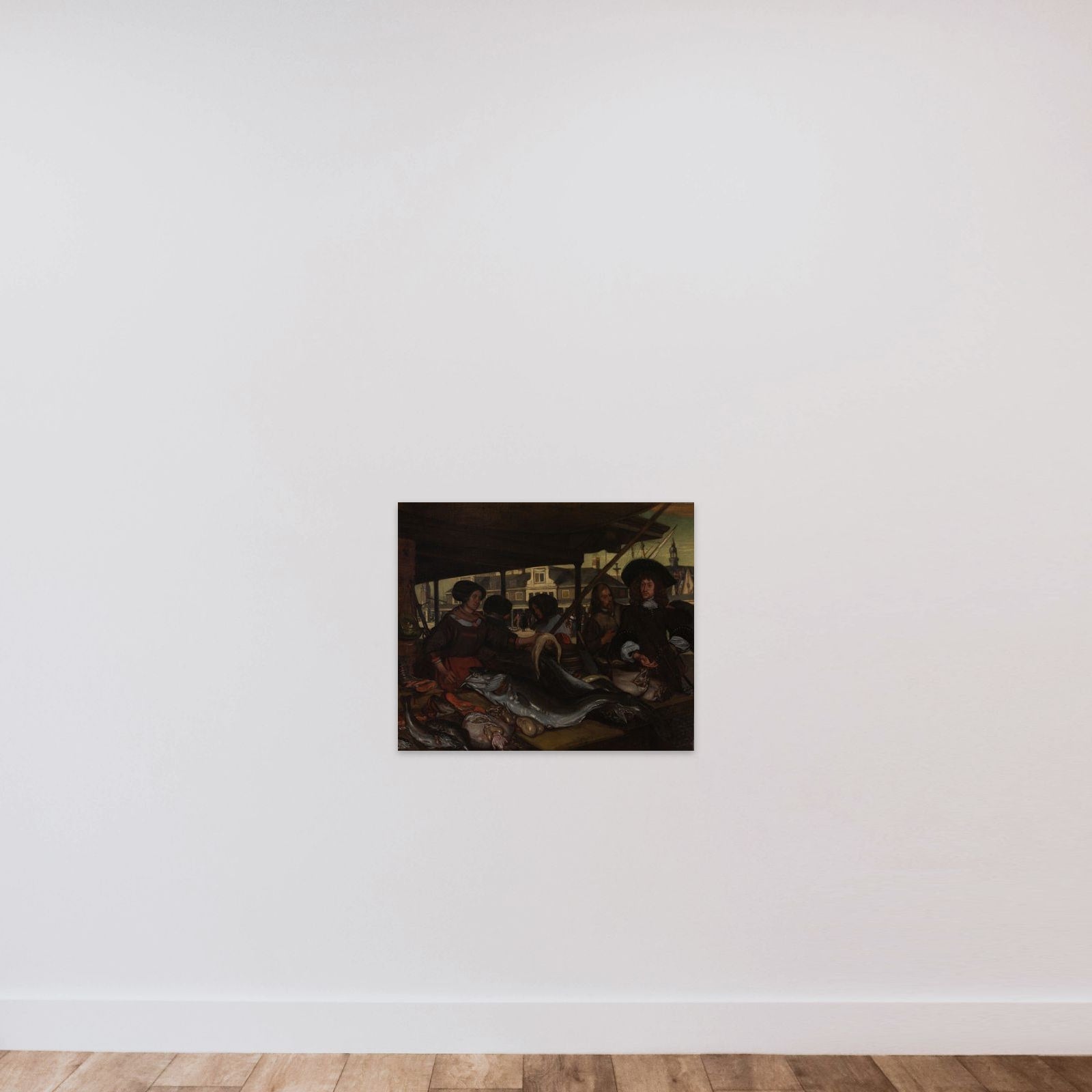 The Nieuwe Vismarkt (New Fish Market) in Amsterdam unframed — shown to scale