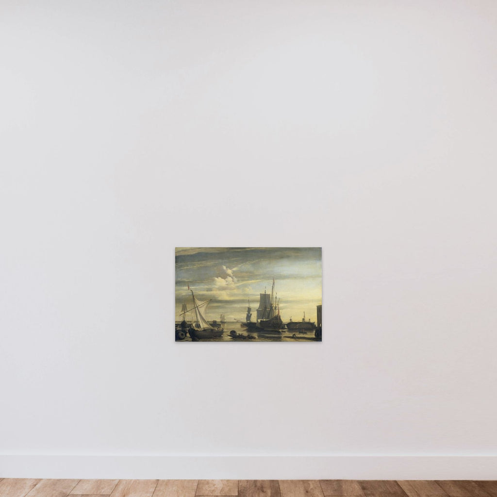 Harbor at Sunset unframed — shown to scale