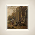 "The Piper (Shepherd Scene with Shawm Player framed