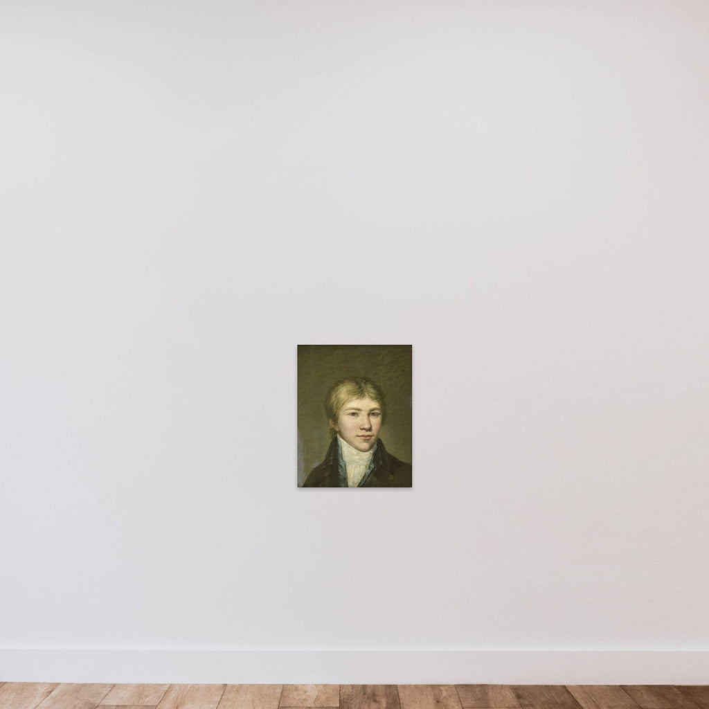 Portrait of Hendrik Arend van den Brink at the Age of Seventeen unframed — shown to scale