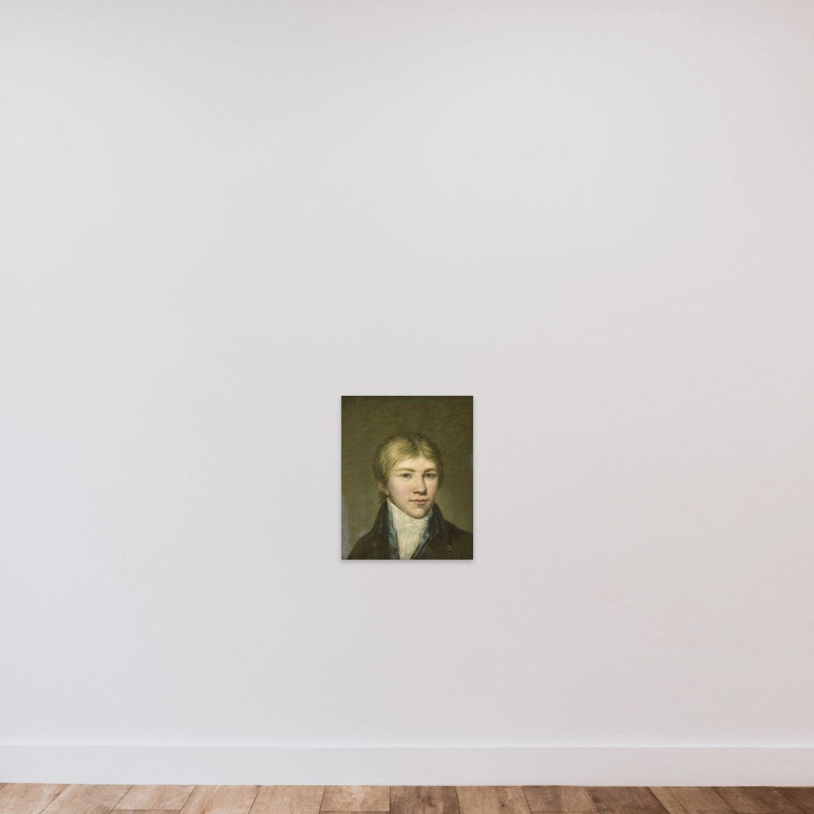 Portrait of Hendrik Arend van den Brink at the Age of Seventeen unframed — shown to scale