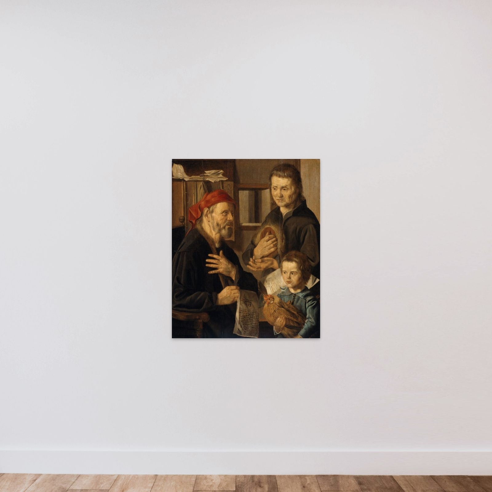 Office of the Notary Intendant's Office unframed — shown to scale