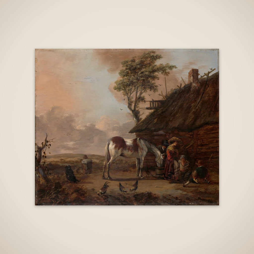 A Piebald Horse unframed print