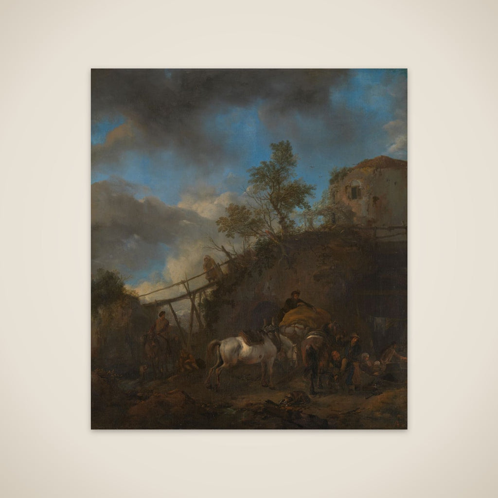 Blacksmith Shoeing a Horse unframed print