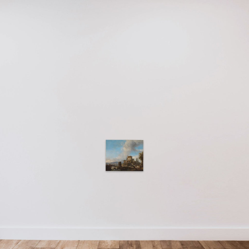 The Stag Hunt unframed — shown to scale