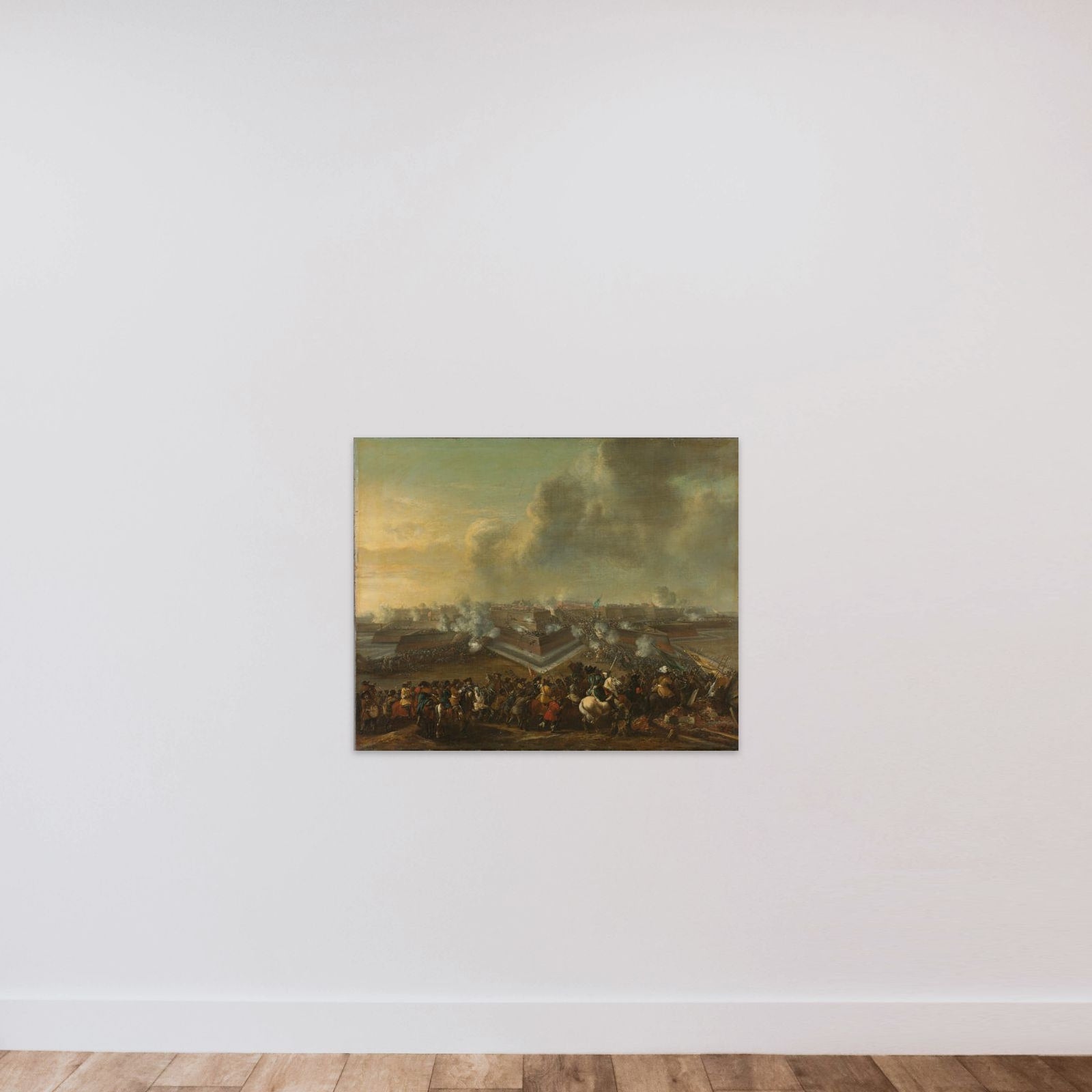 Assault on the Town of Coevorden, 30 December 1672 unframed — shown to scale