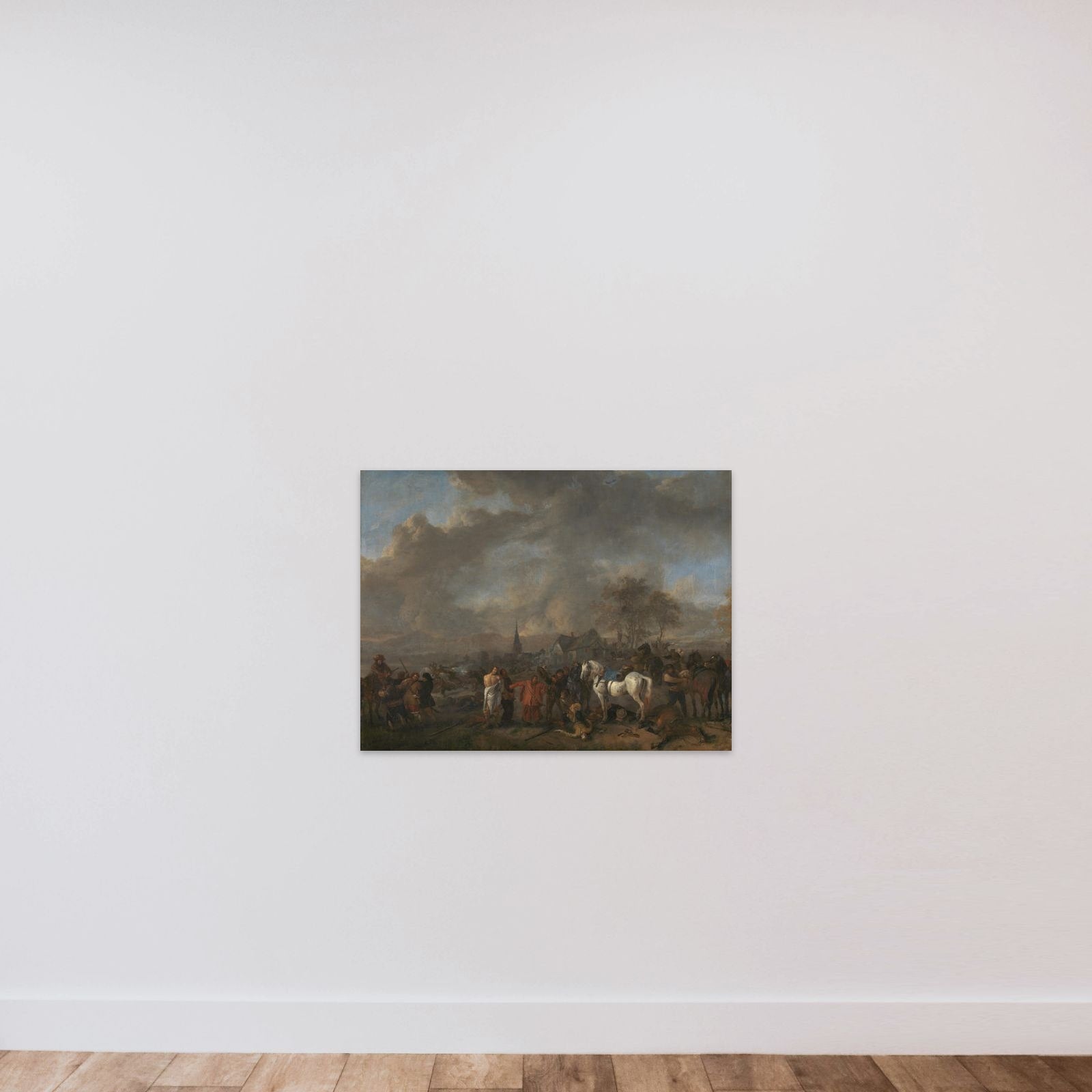 The Victory of the Peasants unframed — shown to scale