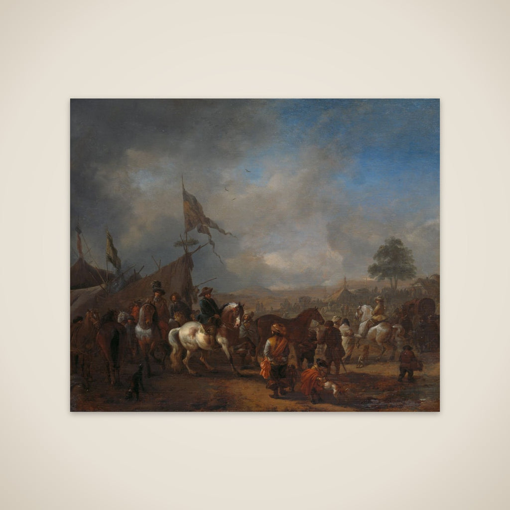 A Horse Fair near an Army Camp unframed print