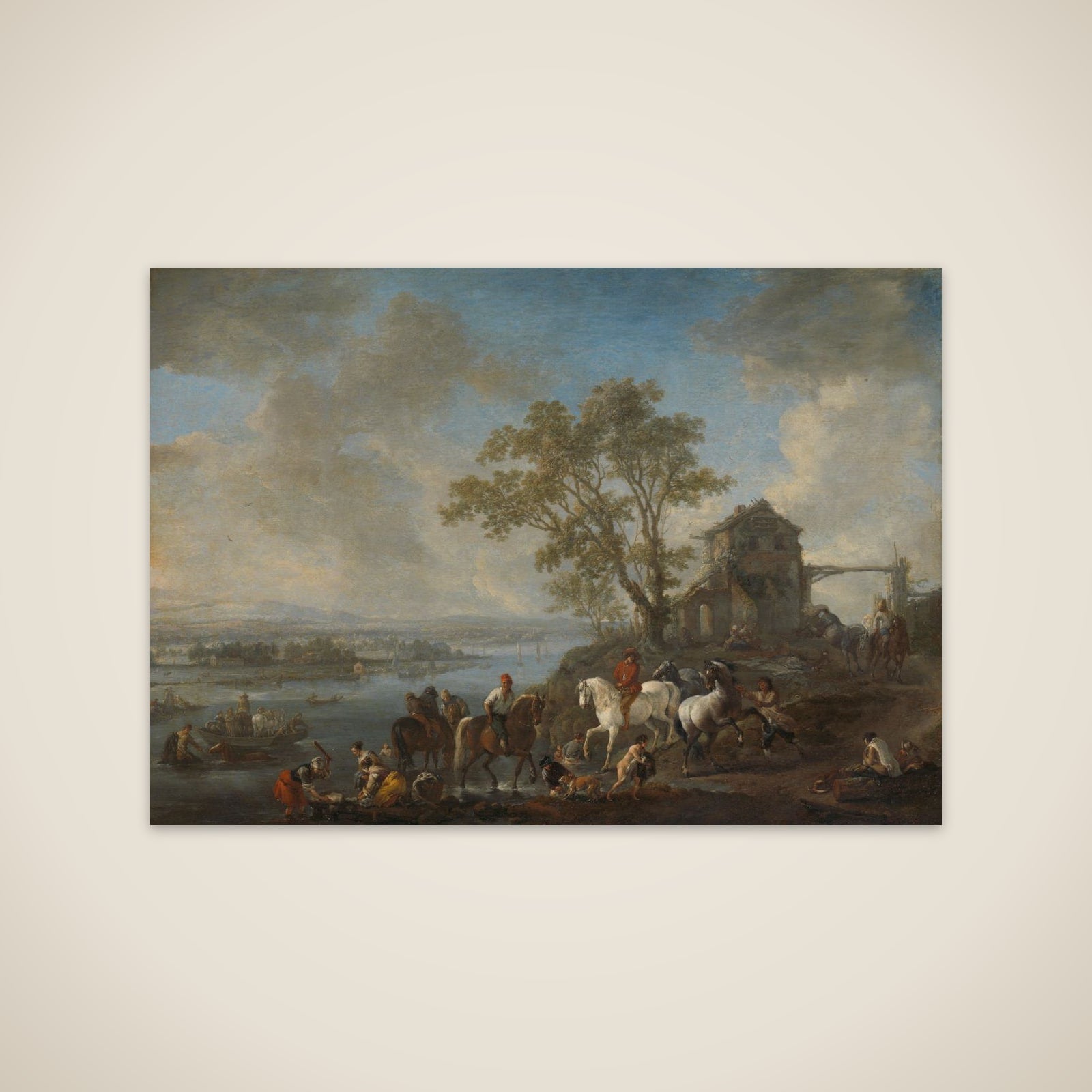 Horsepond on a River unframed print