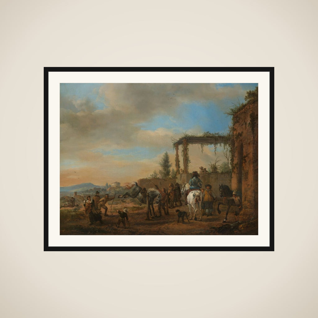 The Riding School framed