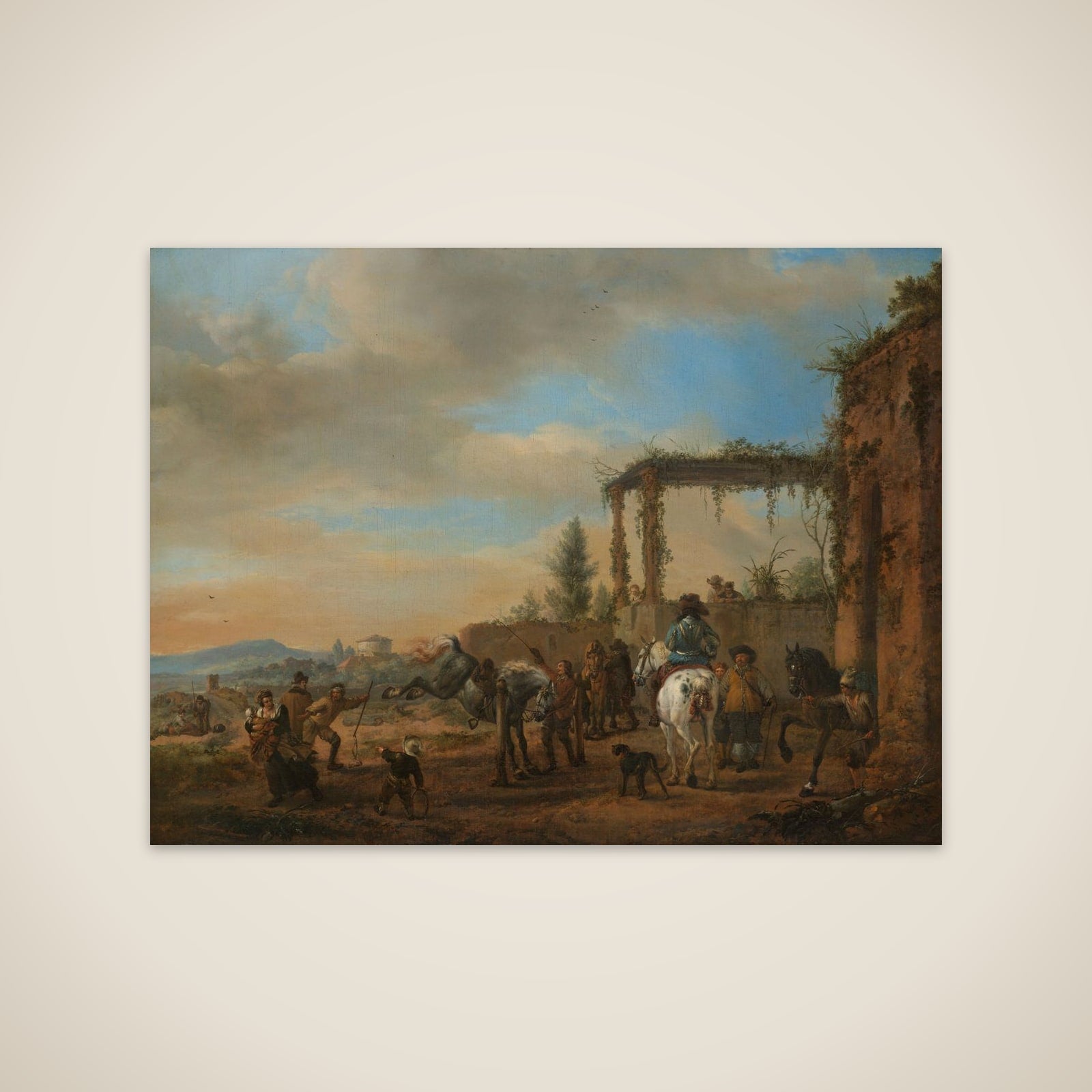 The Riding School unframed print