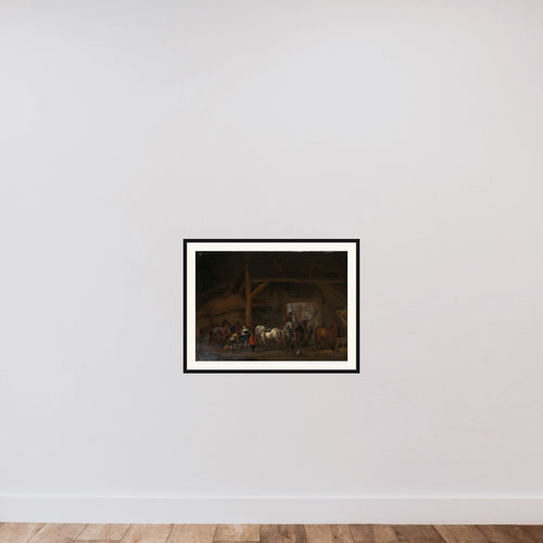 A Stable framed — shown to scale