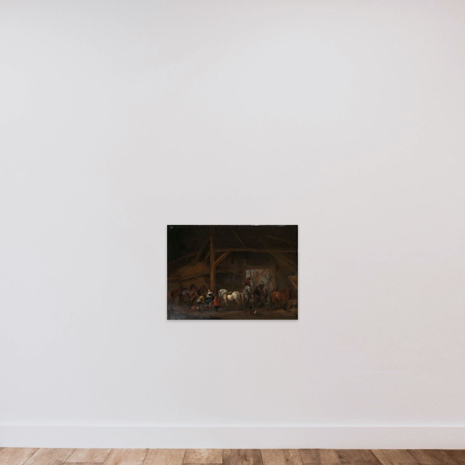 A Stable unframed — shown to scale