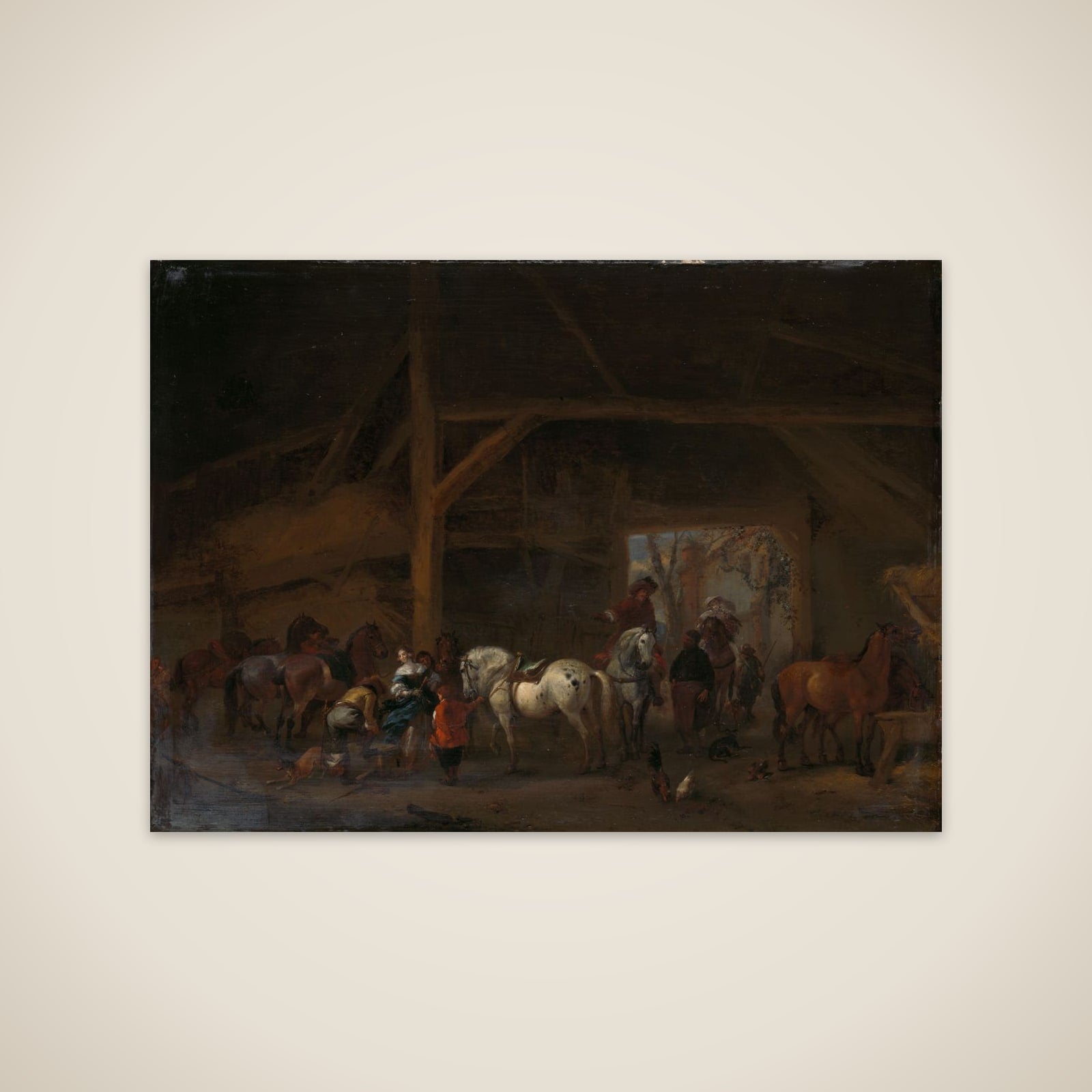 A Stable unframed print
