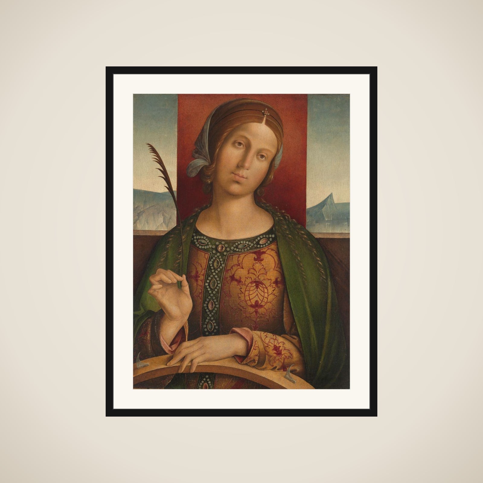 Saint Catherine of Alexandria framed