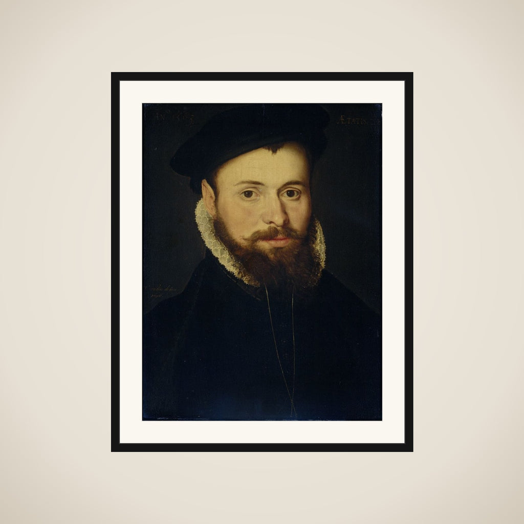 Portrait of a young Man framed