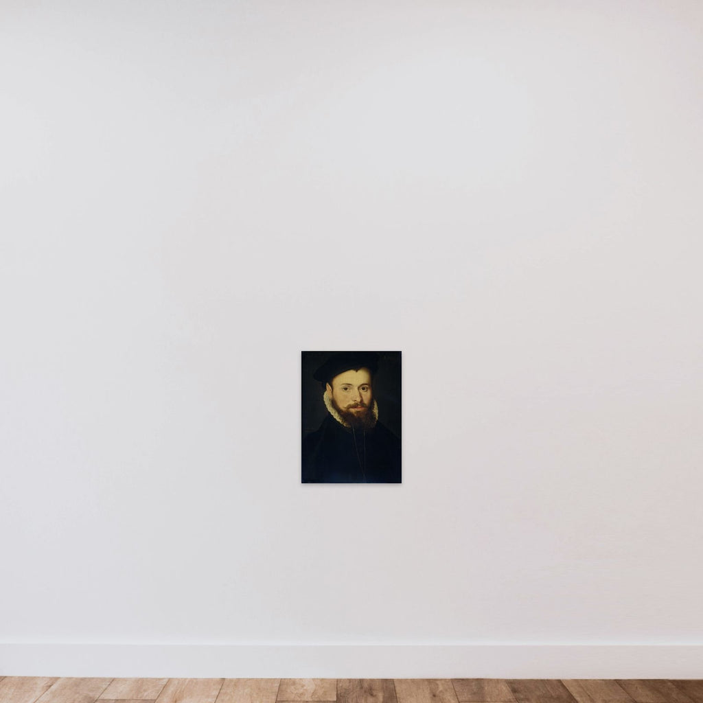 Portrait of a young Man unframed — shown to scale