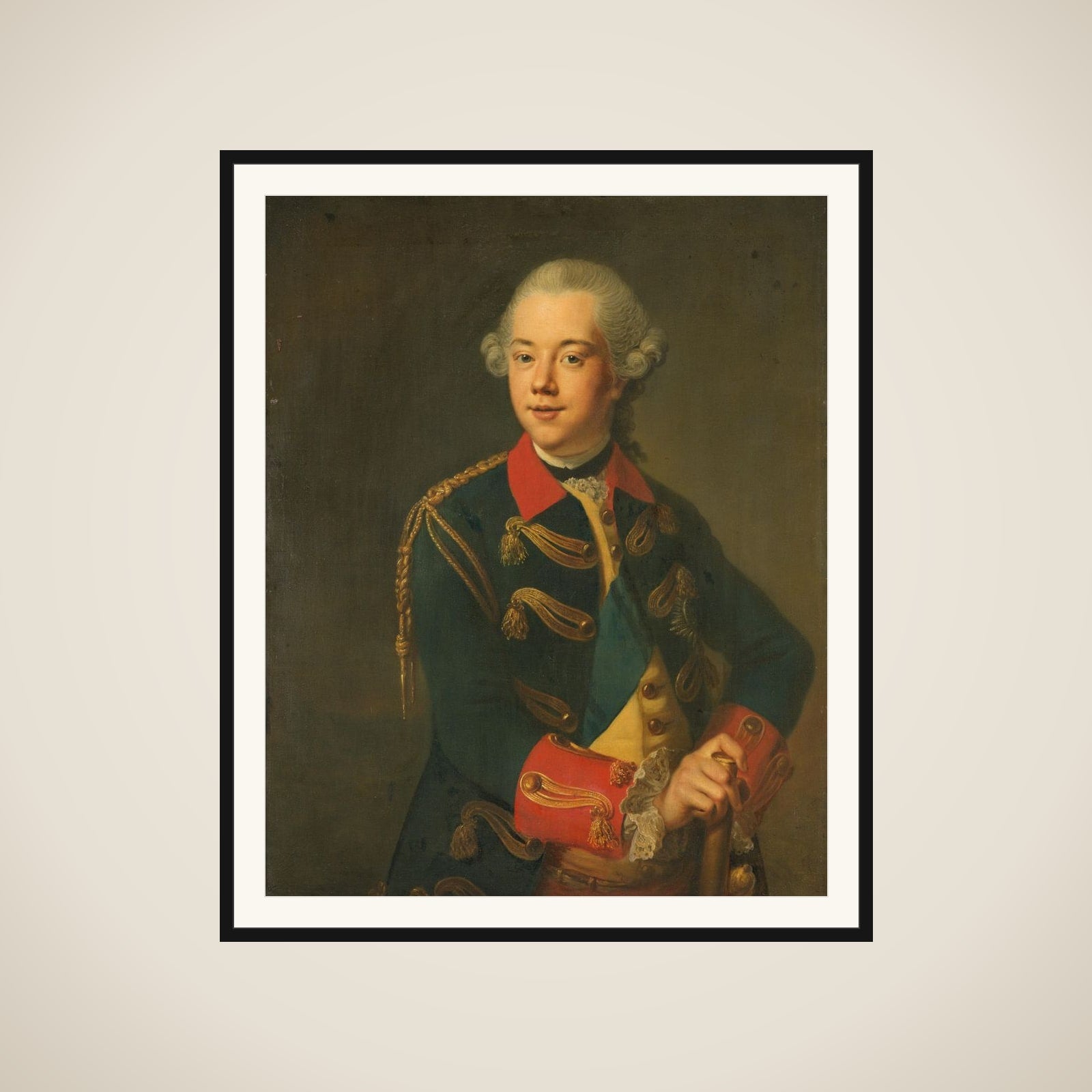 Portrait of William V, Prince of Orange-Nassau framed