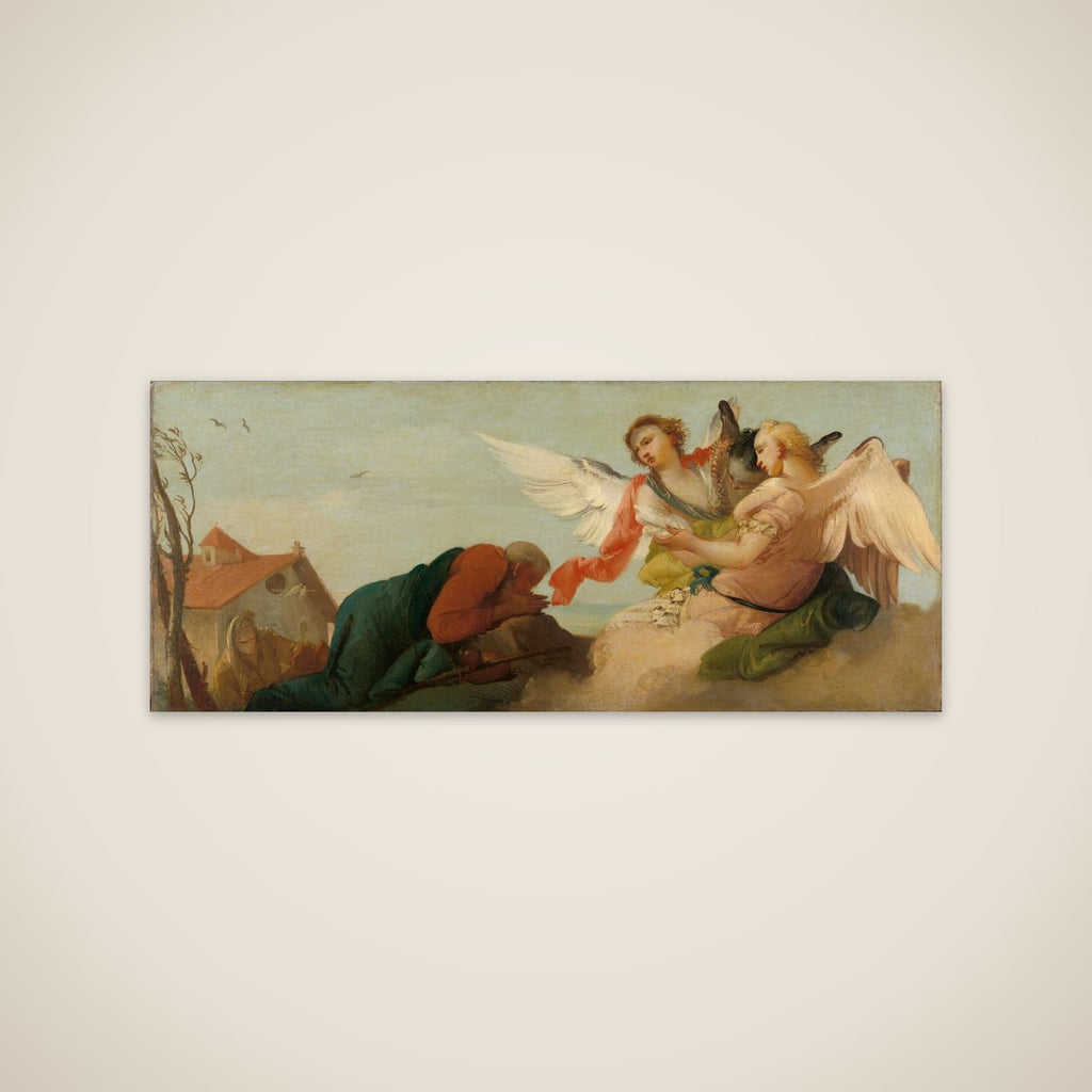 Abraham with the three Angels unframed print