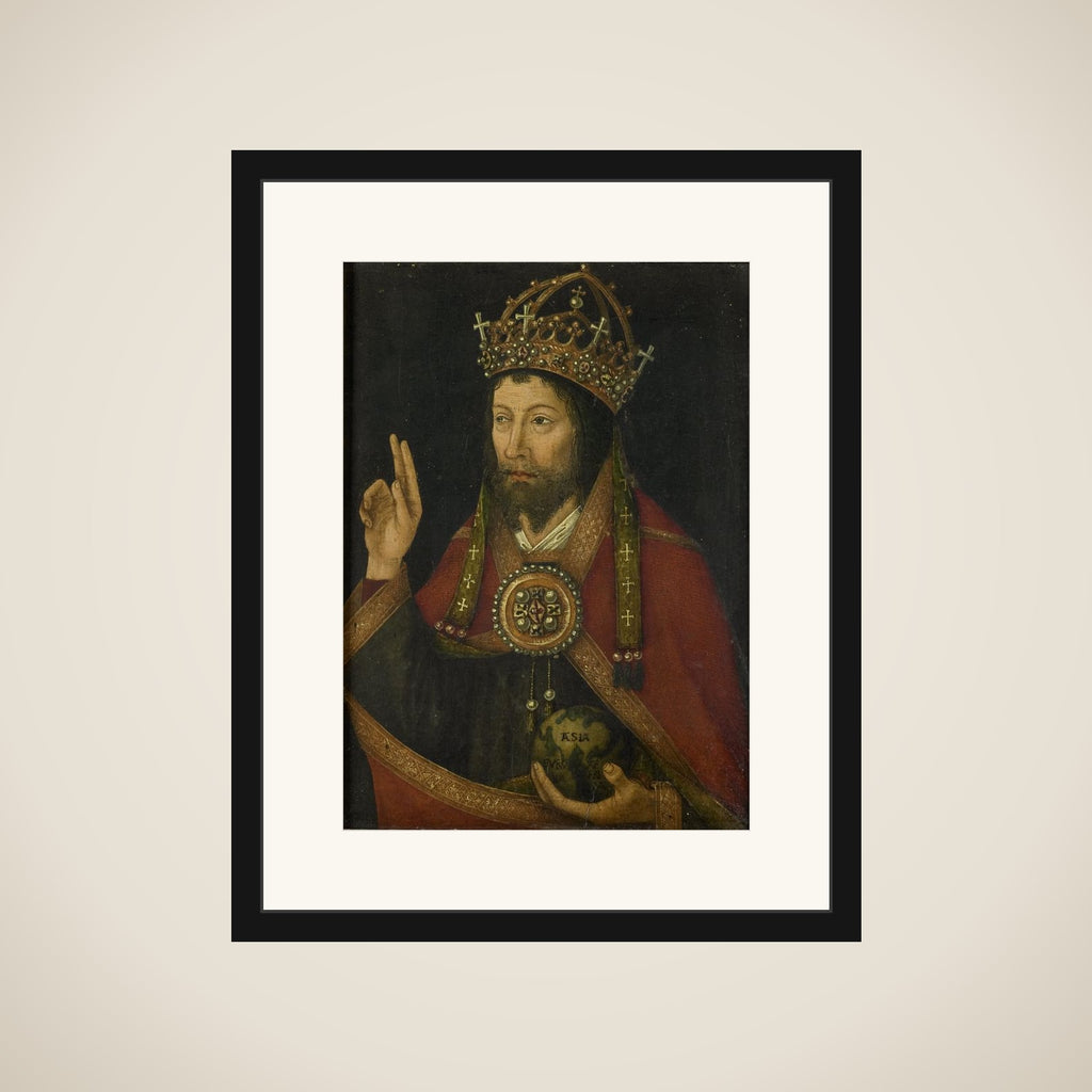 Christ as Salvator Mundi framed