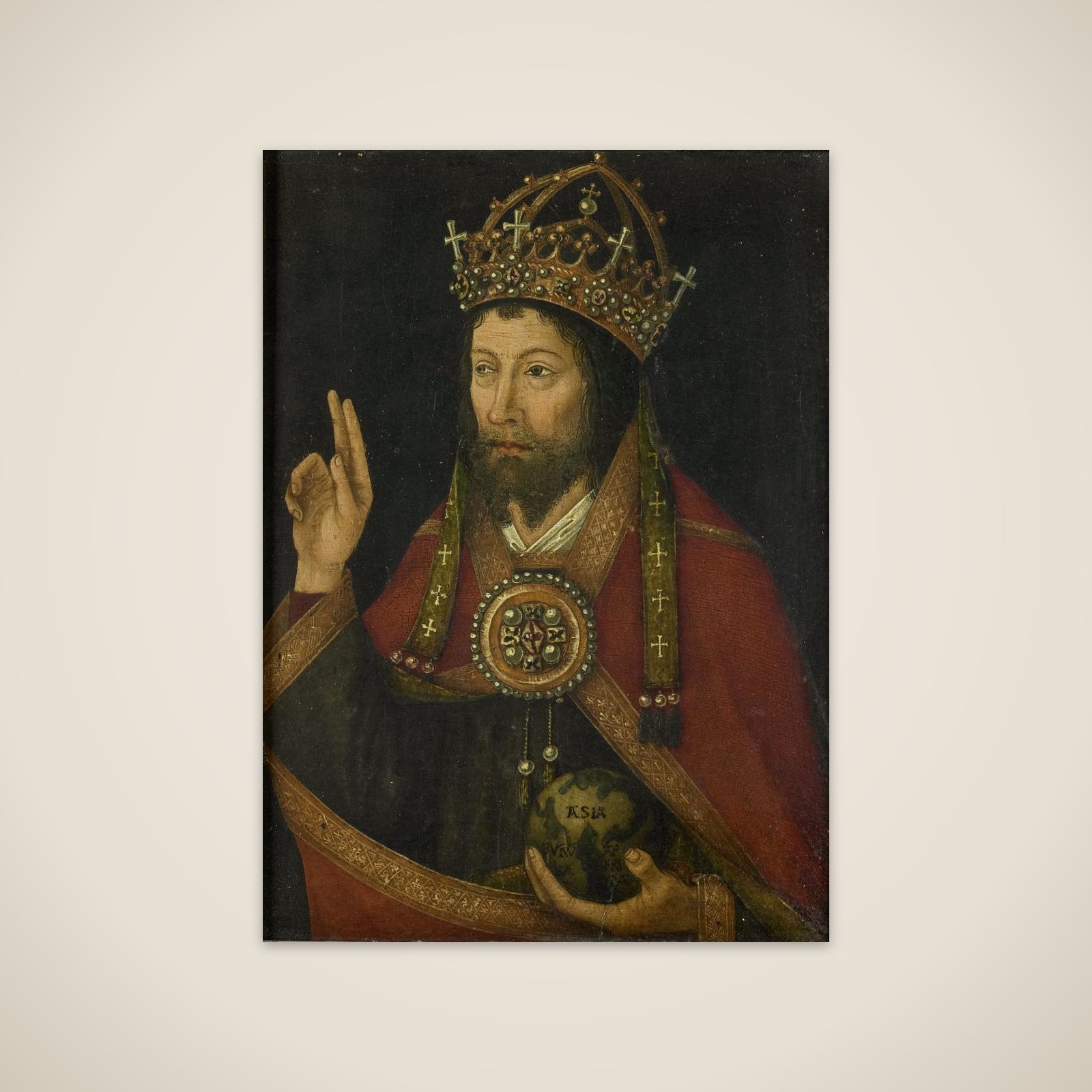 Christ as Salvator Mundi unframed print