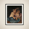 Two Infants, Personifications of Spring and Autumn framed