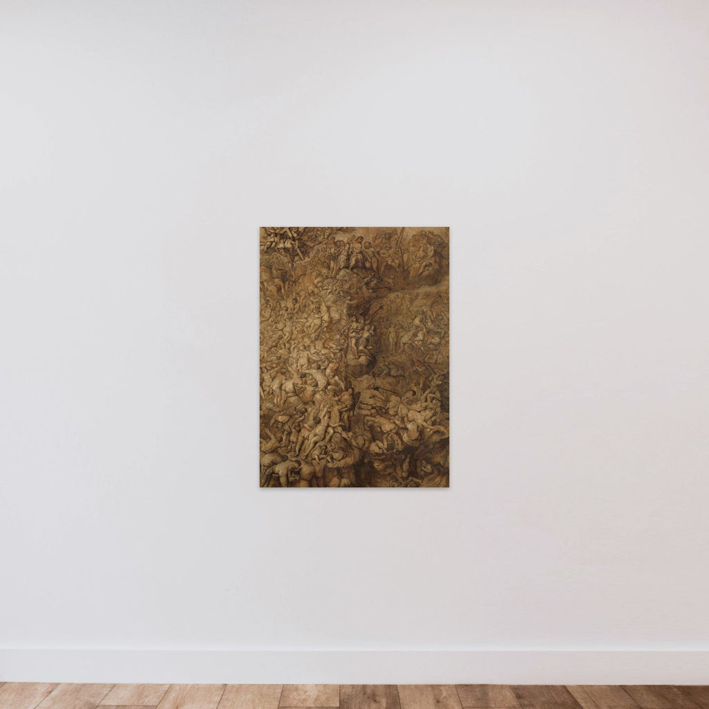 Last Judgement unframed — shown to scale