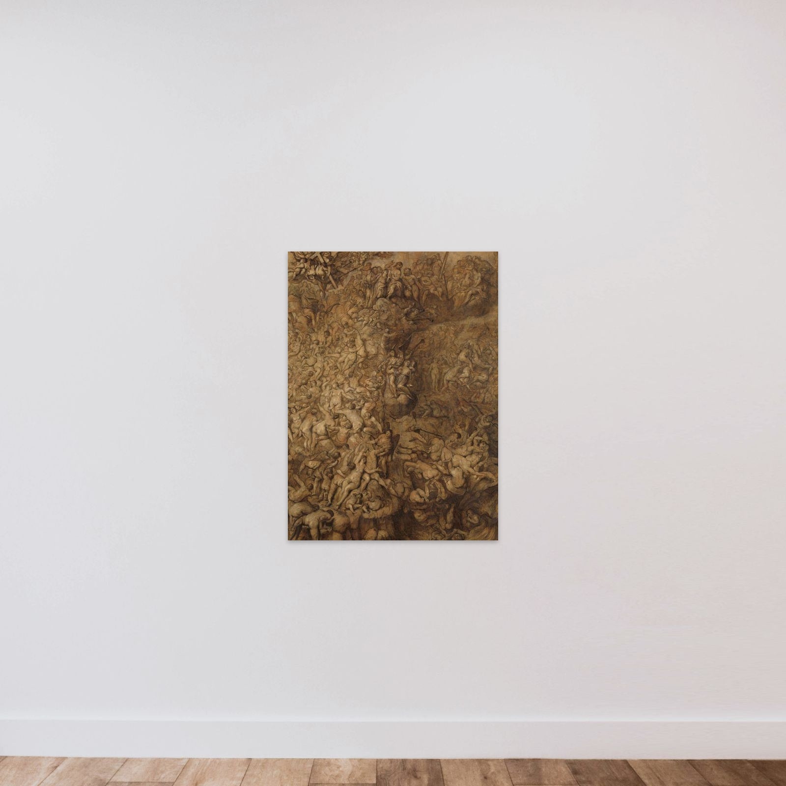 Last Judgement unframed — shown to scale
