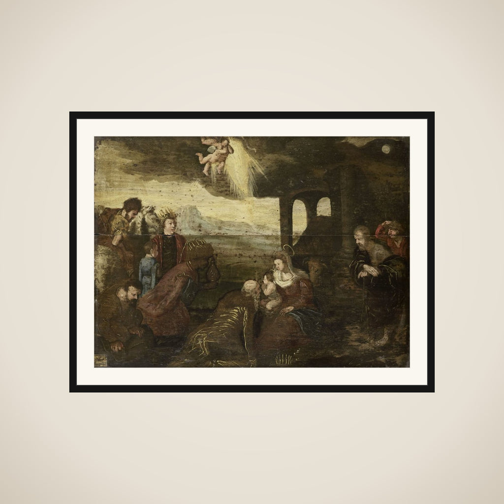 Adoration of the Magi framed