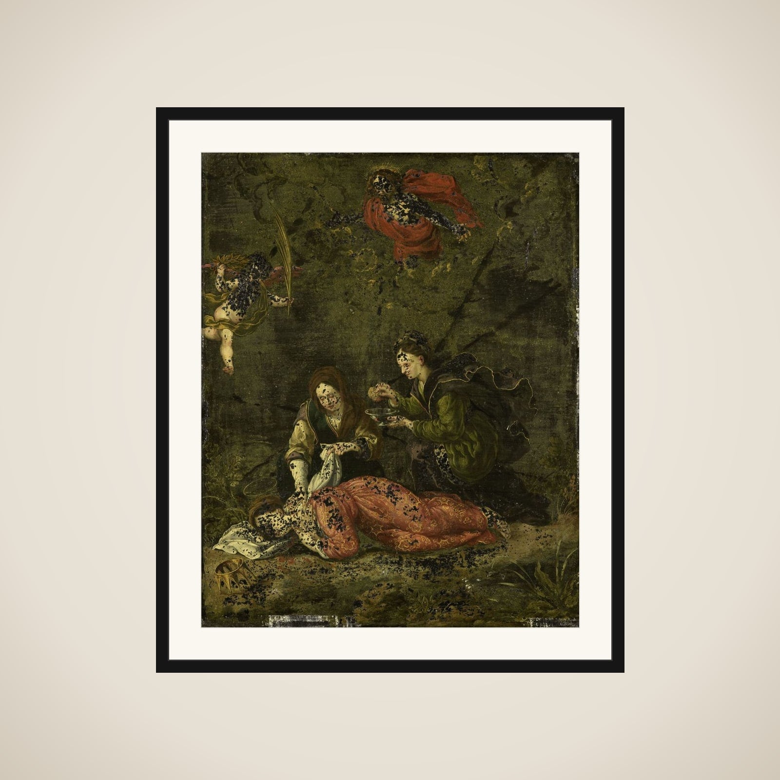 Death of St Cecilia framed