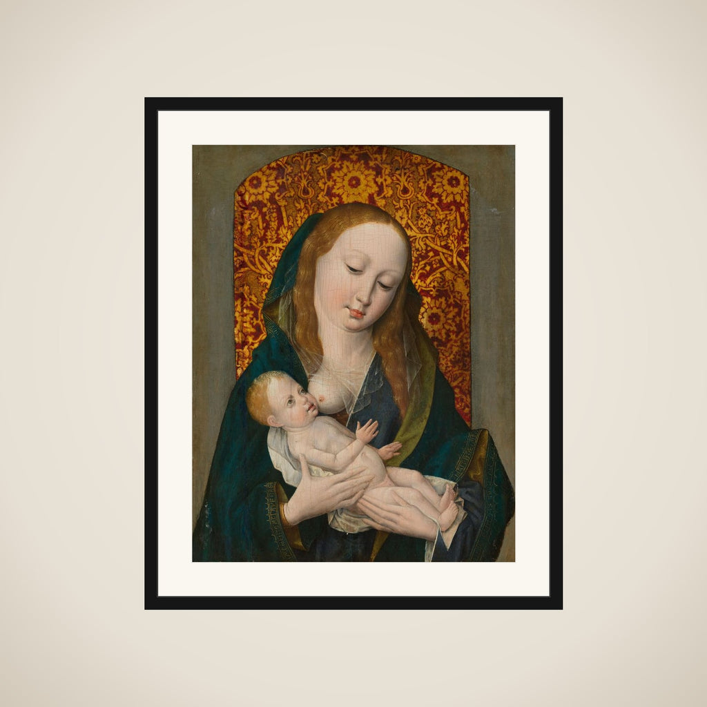 Virgin and Child (Madonna Lactans) framed