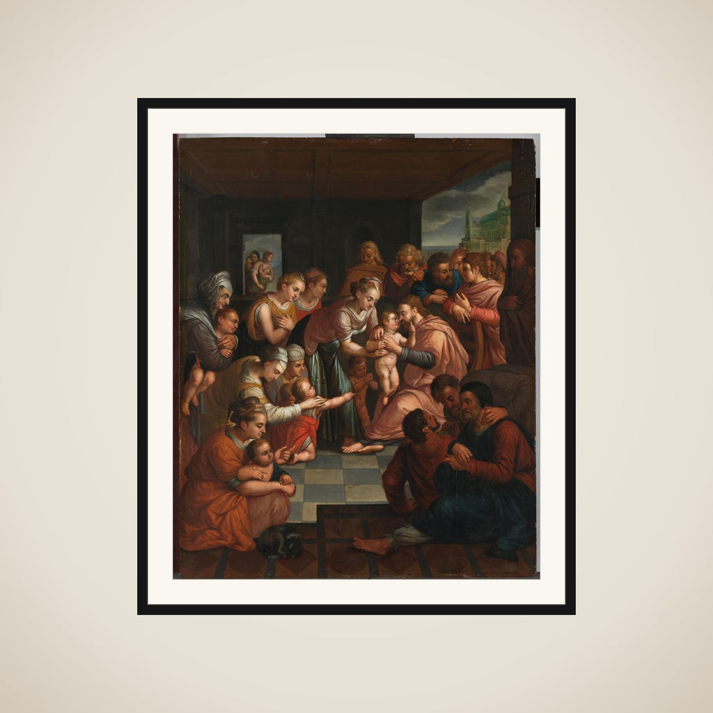 Christ Blessing the Children framed