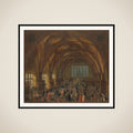The Interior of the Vladislav Hall, Prague framed