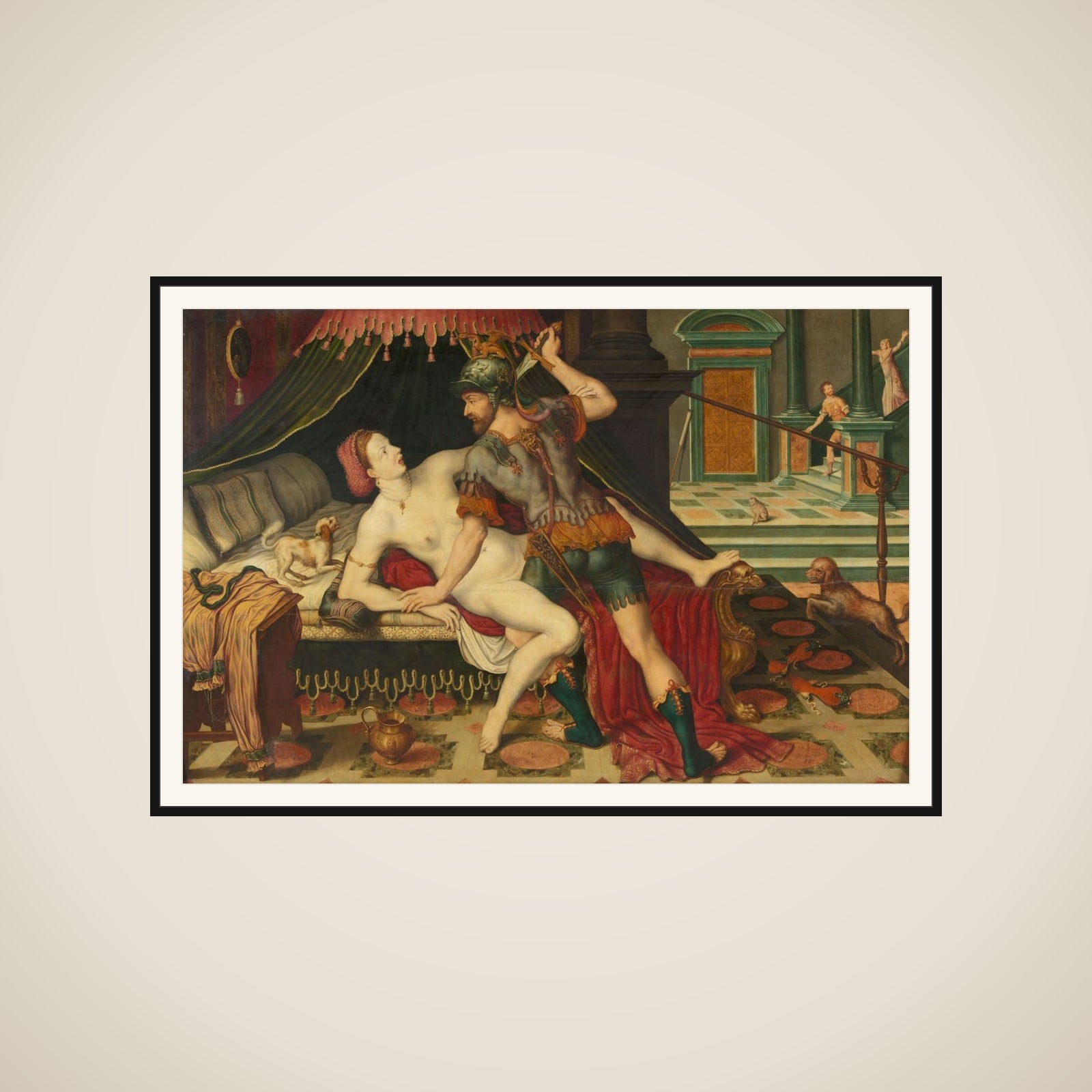 Rape of Lucretia framed