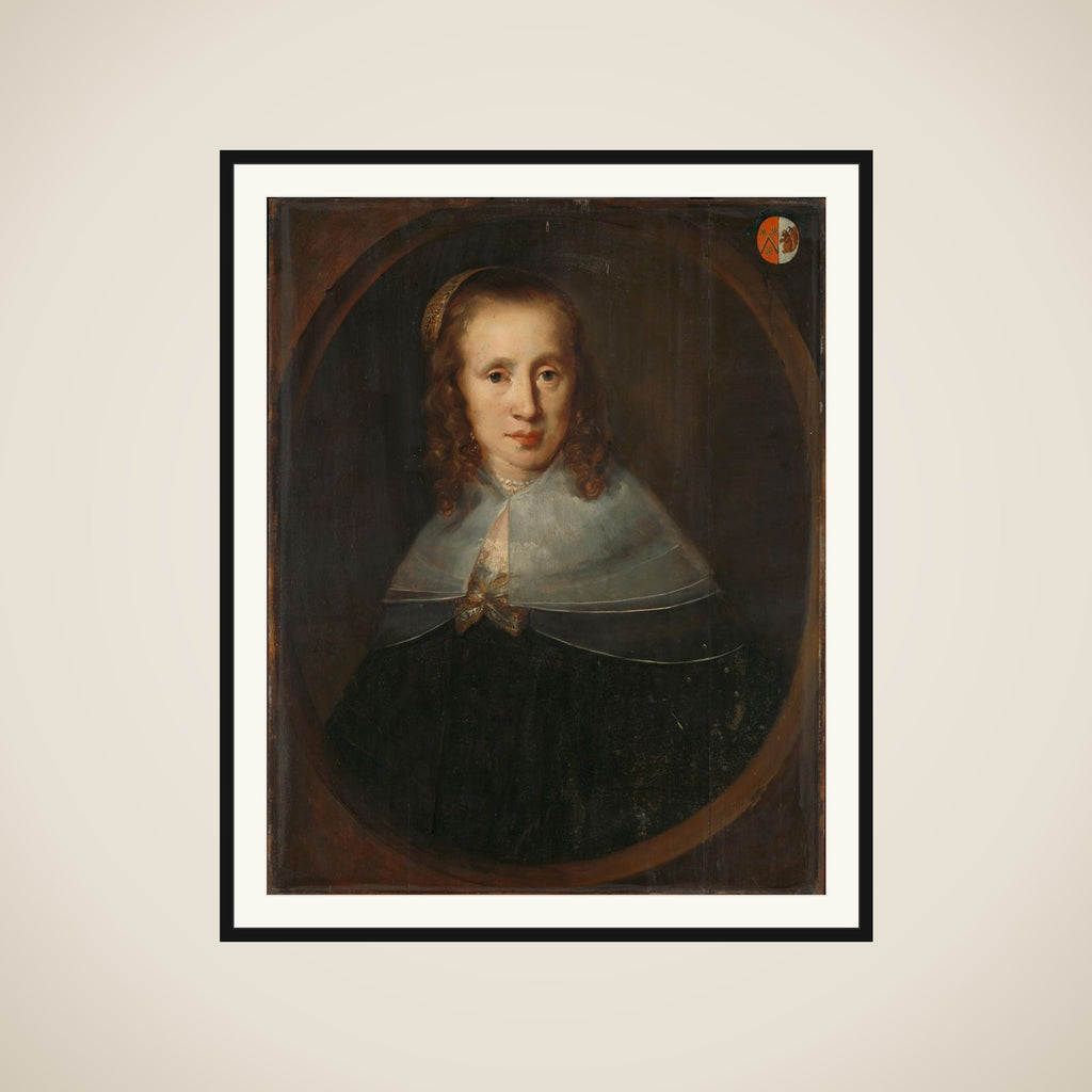 Portrait of Digna de Maets (?-before 1667) framed